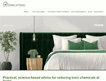 Tablet Screenshot of greenathome.ca